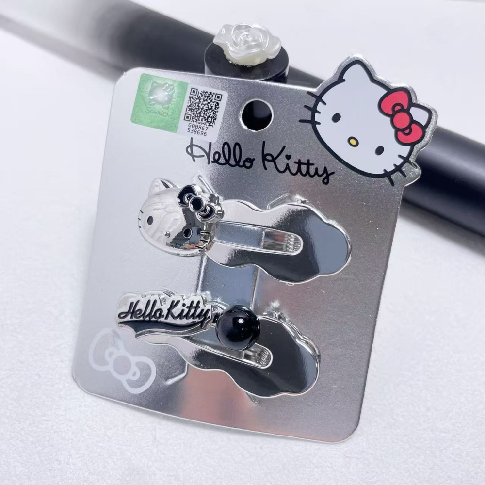 三麗鷗Hello Kitty金屬質感髮夾-細節圖9