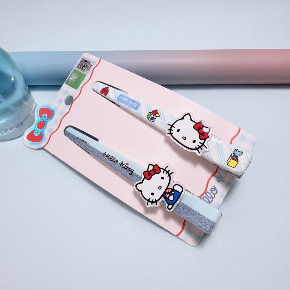Hello Kitty清新甜美風經典配色牛仔藍撞色可愛卡通髮夾-細節圖4
