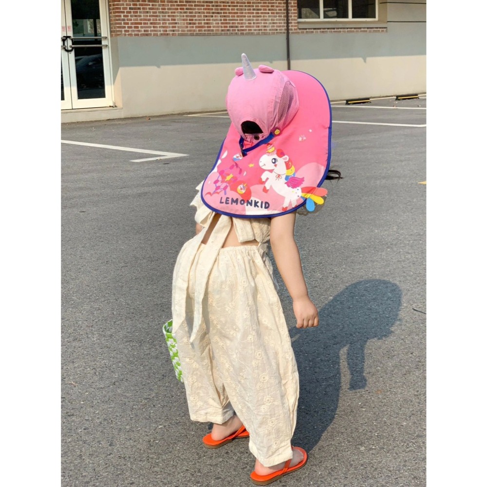 女童蕾絲刺繡露背連身褲-細節圖5