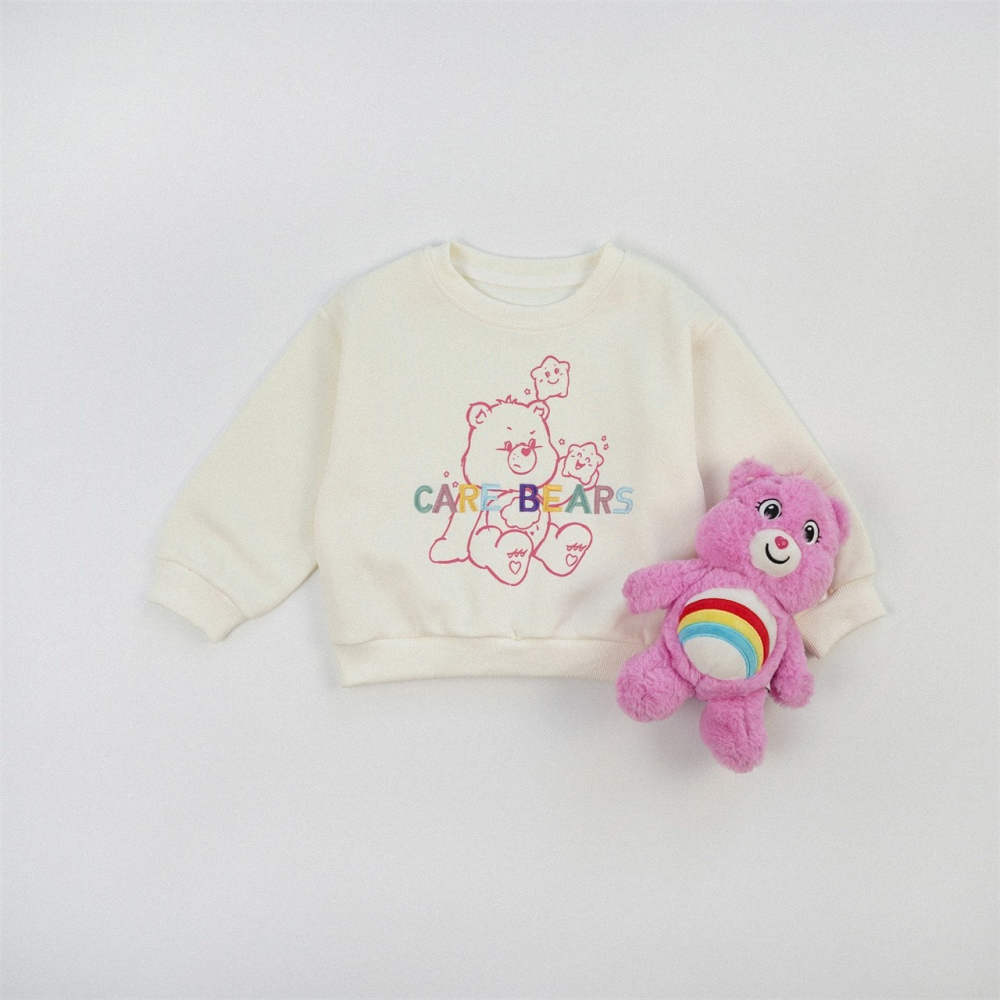 餅乾家🍪彩色刺繡彩虹熊圓領衛衣 (90-150碼)-細節圖8