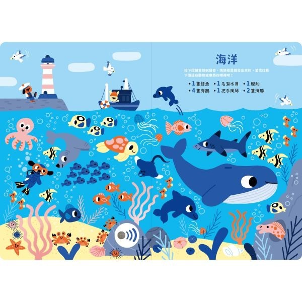 📖禾流文創🔸寶寶認知有聲書-找找好多好多東西-細節圖3