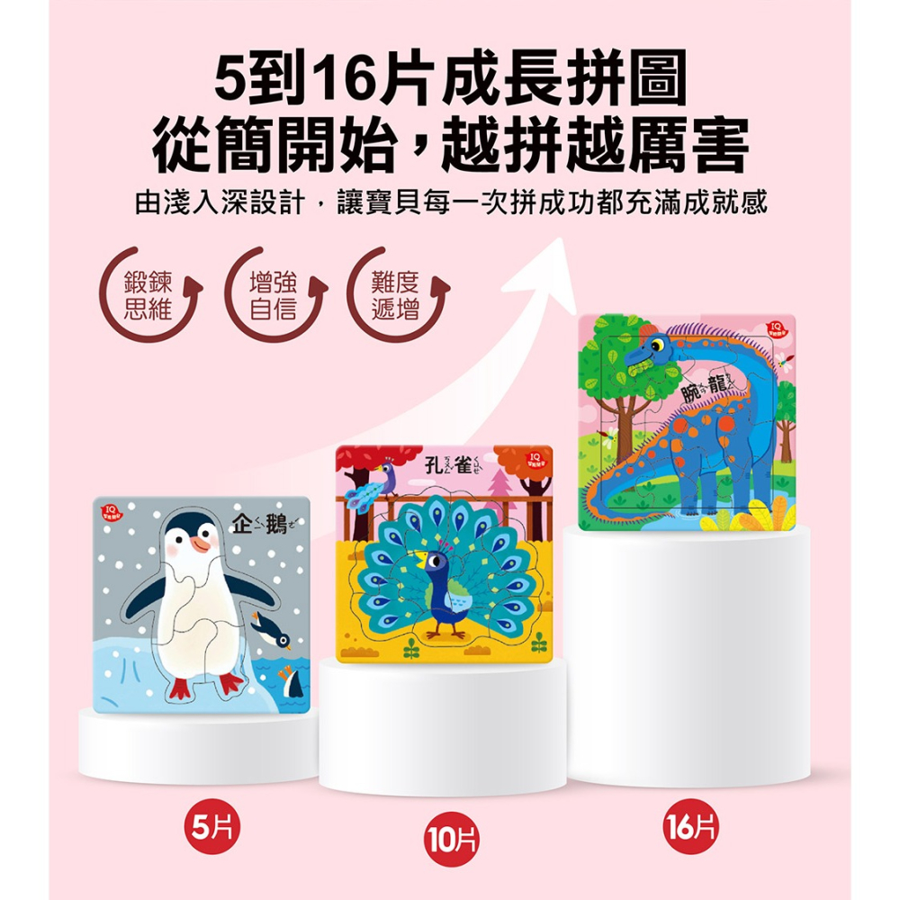 📖風車圖書🔸孩子的第一套認知拼圖-細節圖3