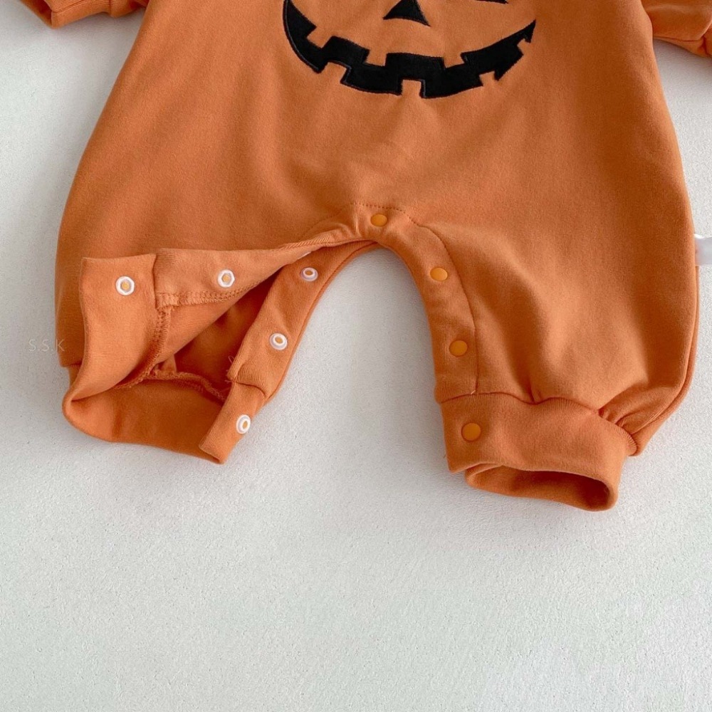 🎃萬聖節主題 南瓜寶寶連體衣套裝-細節圖5