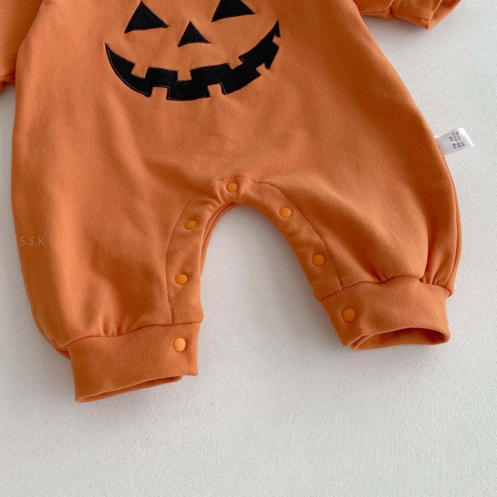 🎃萬聖節主題 南瓜寶寶連體衣套裝-細節圖6