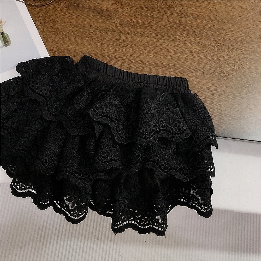 GMK 女童學院風蝴蝶結格紋上衣/蛋糕裙-細節圖7
