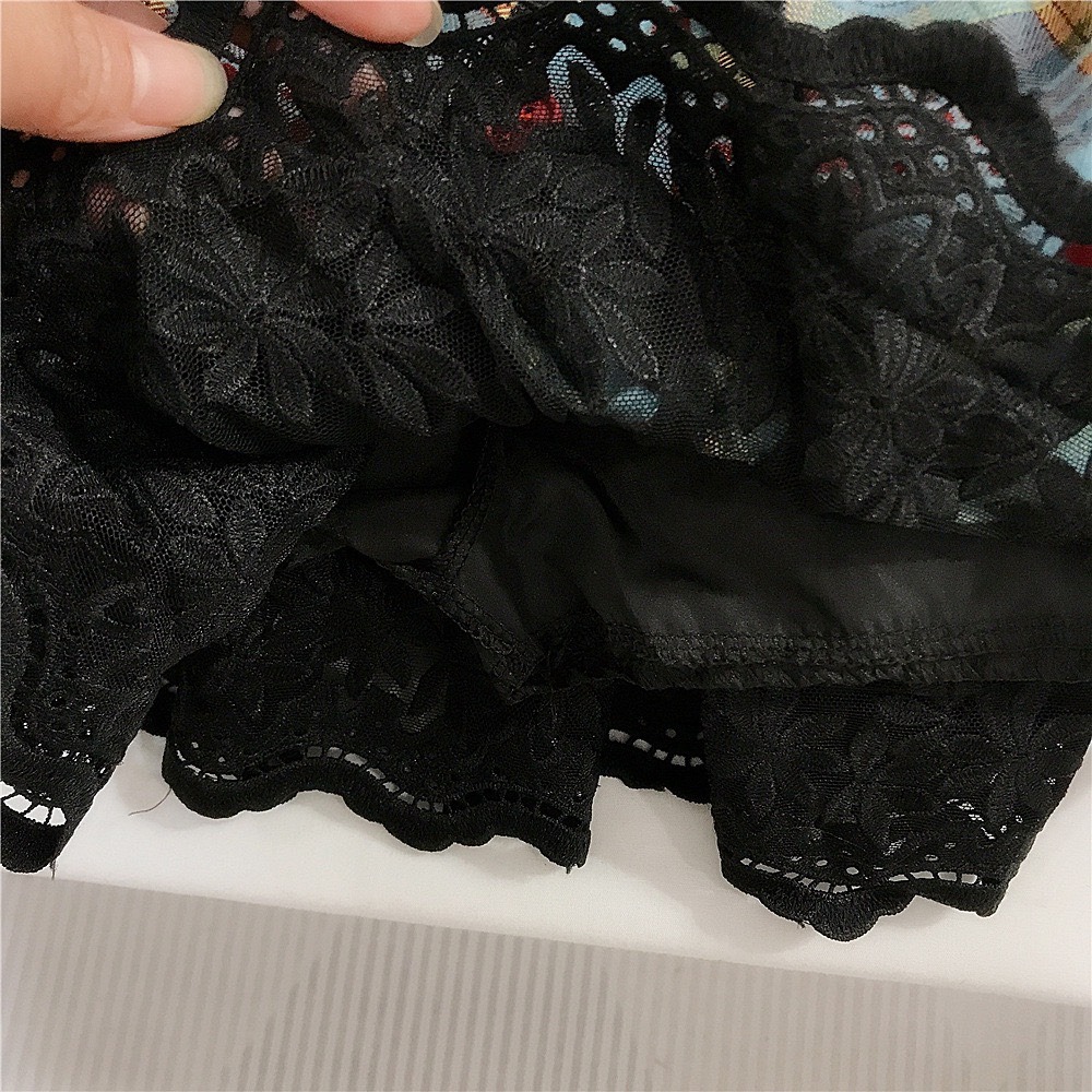 GMK 女童學院風蝴蝶結格紋上衣/蛋糕裙-細節圖8