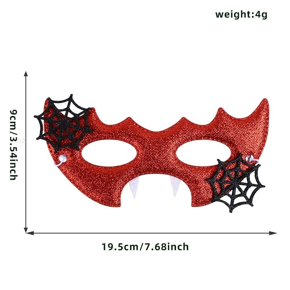 🎃萬聖節主題 惡魔牛角面具-規格圖2