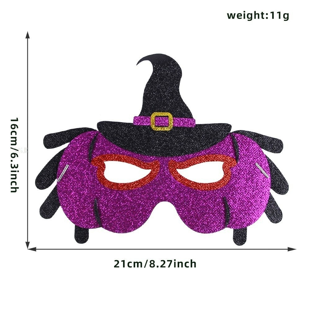 🎃萬聖節主題 惡魔牛角面具-規格圖2