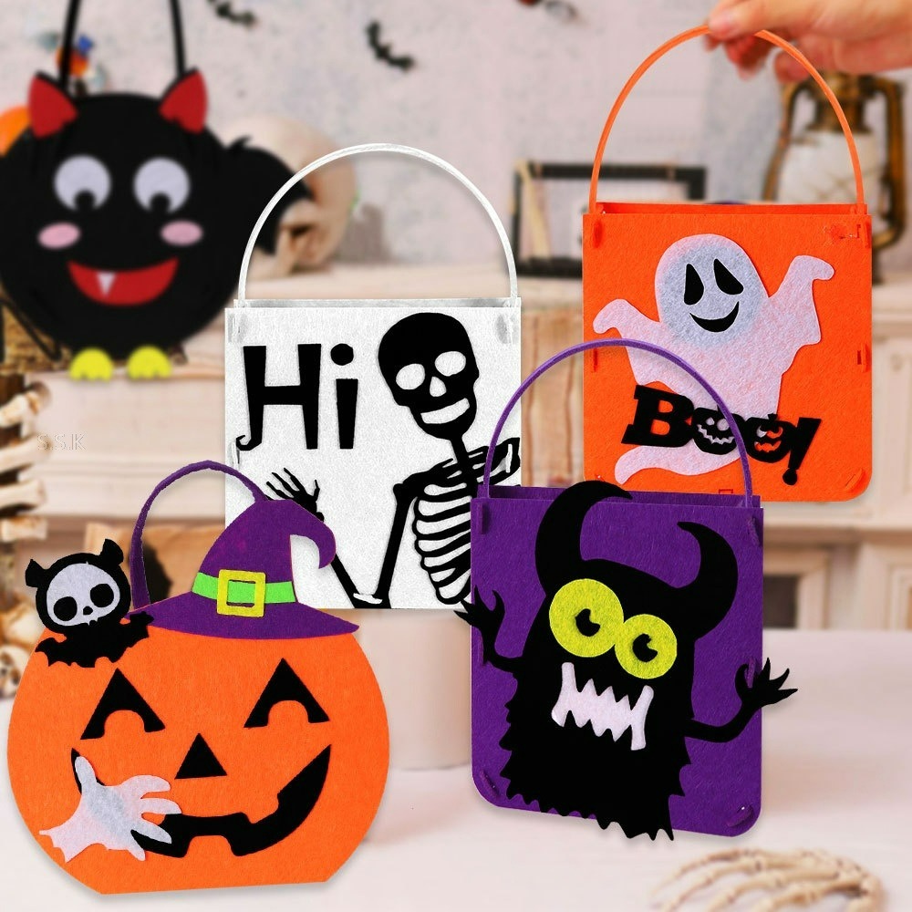 🎃萬聖節主題 搞怪造型糖果手提袋(DIY材料包)-細節圖2