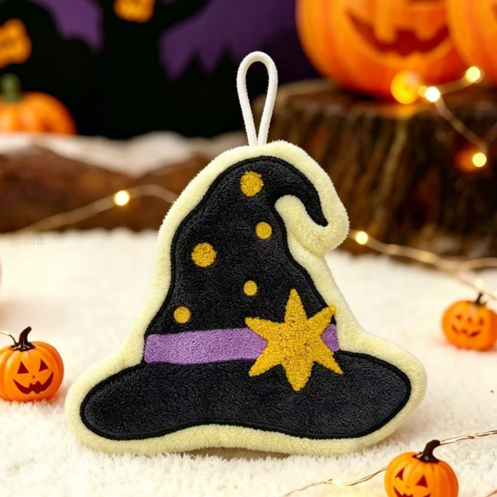 🎃萬聖節主題 南瓜造型可愛擦手巾-細節圖2
