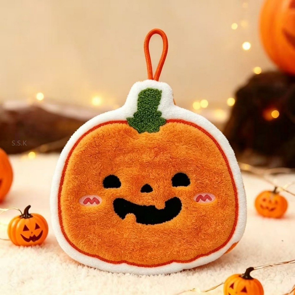 🎃萬聖節主題 南瓜造型可愛擦手巾-規格圖6