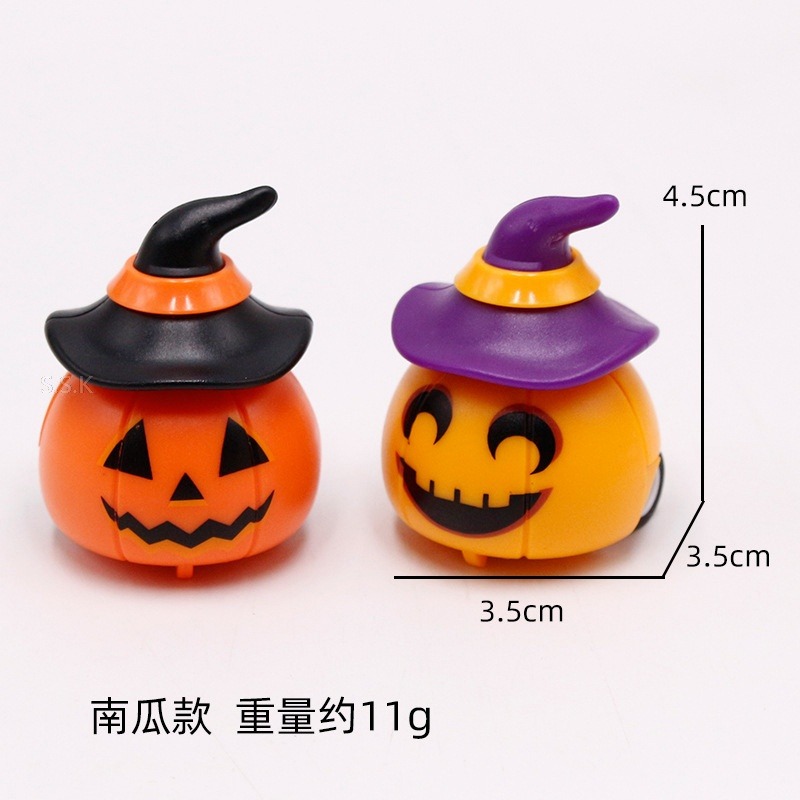 🎃萬聖節主題 南瓜幽靈骷髏蝙蝠回力玩具車10入組-細節圖5