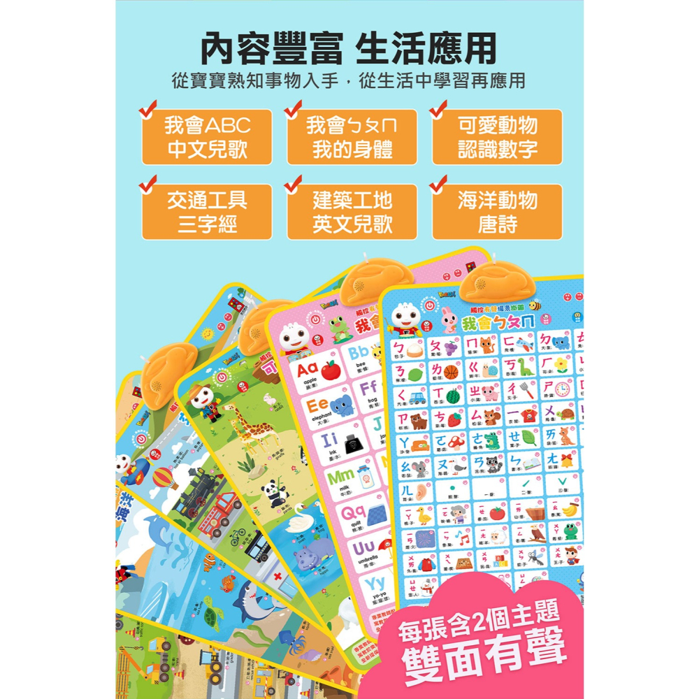 📖風車圖書🔸FOOD超人有聲學習掛圖( 共六款 )-細節圖8