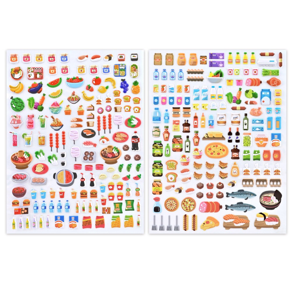 📖風車圖書🔸FOOD泡泡貼紙書-細節圖6