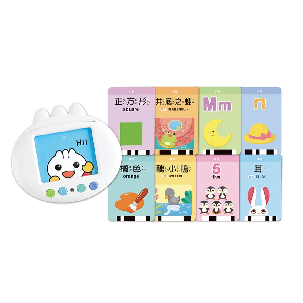 📖風車圖書🔸FOOD超人 幼兒學習讀卡機 (學習ㄅㄆㄇ、ABC、123、唐詩、成語、童話、兒歌）-細節圖3