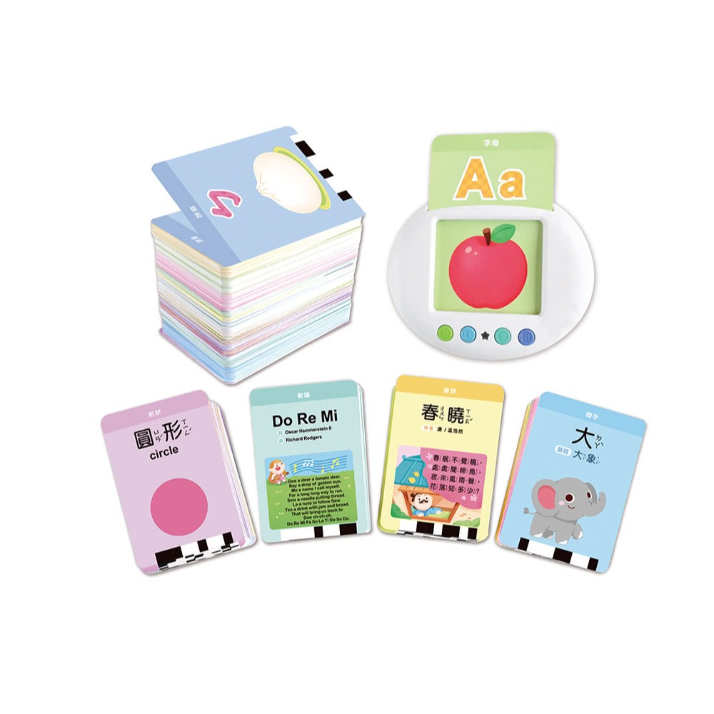 📖風車圖書🔸FOOD超人 幼兒學習讀卡機 (學習ㄅㄆㄇ、ABC、123、唐詩、成語、童話、兒歌）-細節圖4