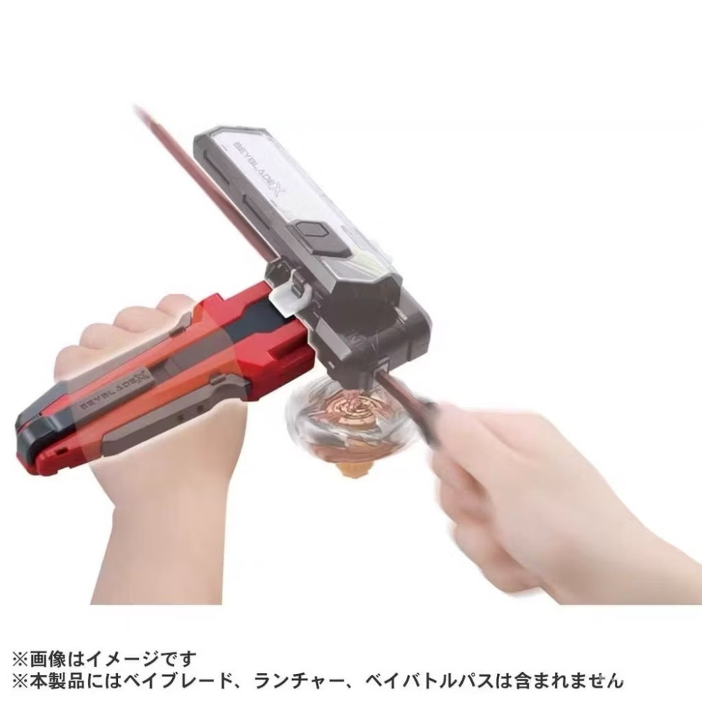 BEYBLADE X 戰鬥陀螺 BX-30 X發射器改造型握把（黑紅） 正版 全新現貨-細節圖4