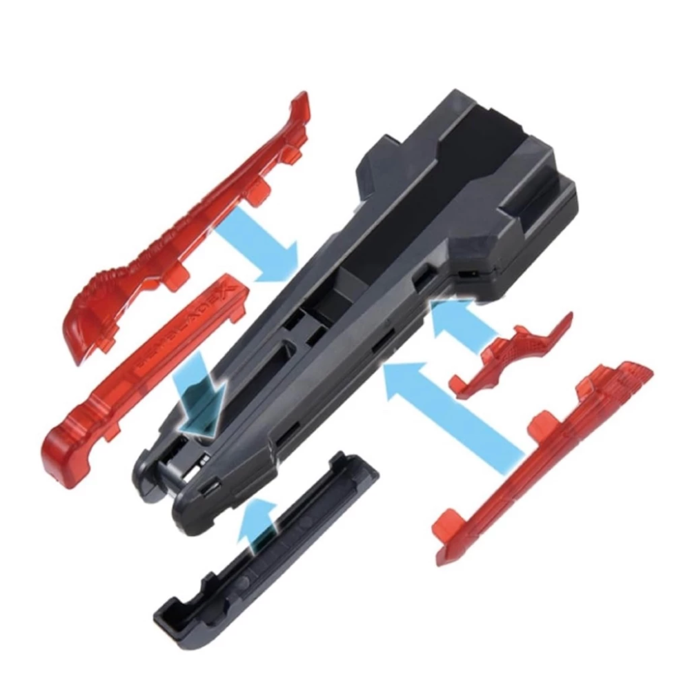 BEYBLADE X 戰鬥陀螺 BX-41 X發射器改造型握把（黑／透紅） 正版 全新現貨-細節圖3