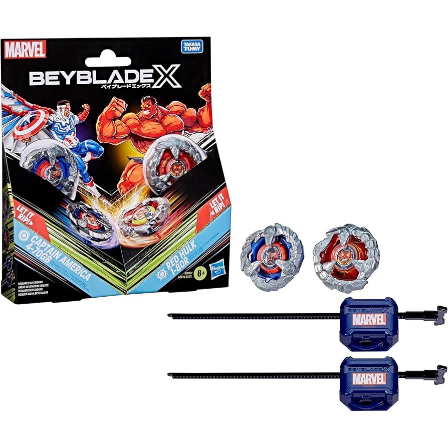 BEYBLADE X 戰鬥陀螺 BX-00 美國隊長 紅浩克 正版 全新現貨-細節圖3