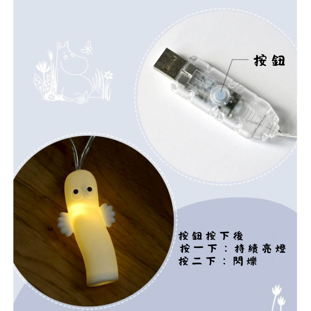 嚕嚕米 樹精 LED 串串燈-細節圖3