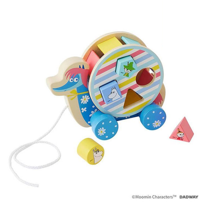 嚕嚕米 花馬積木配對拖拉玩具-細節圖9