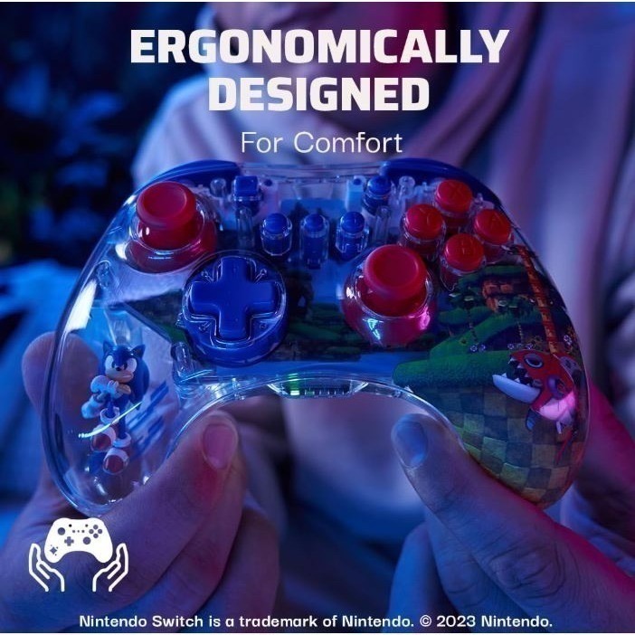 《正版授權》Nintendo Switch任天堂 音速小子無線控制器-細節圖7