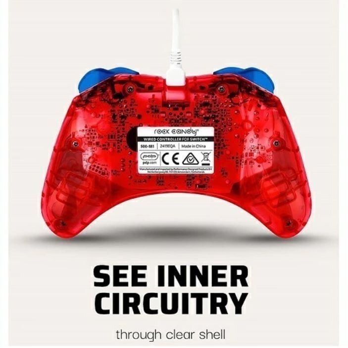 《正版授權》Nintendo Switch任天堂 超級瑪利歐有線控制器PDP Rock Candy-細節圖3