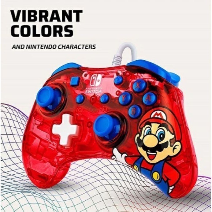 《正版授權》Nintendo Switch任天堂 超級瑪利歐有線控制器PDP Rock Candy-細節圖5