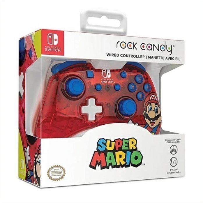 《正版授權》Nintendo Switch任天堂 超級瑪利歐有線控制器PDP Rock Candy-細節圖8
