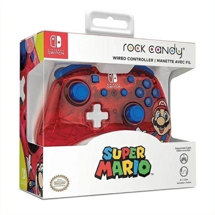 《正版授權》Nintendo Switch任天堂 超級瑪利歐有線控制器PDP Rock Candy-細節圖8