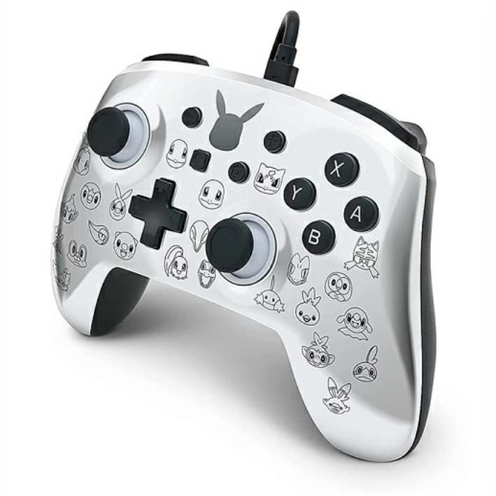 《正版授權》Nintendo Switch任天堂 寶可夢有線控制器(黑銀色)-細節圖2