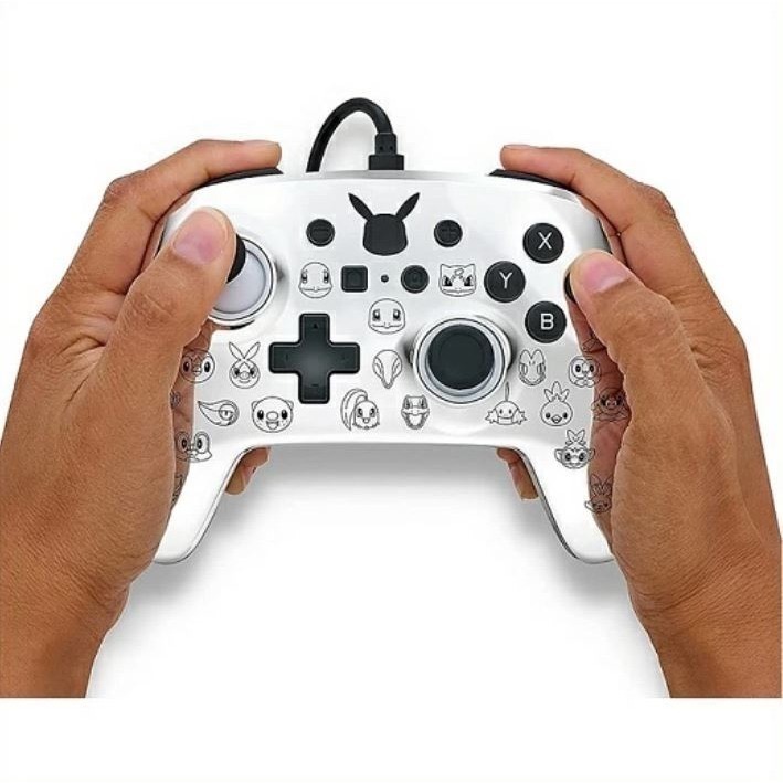 《正版授權》Nintendo Switch任天堂 寶可夢有線控制器(黑銀色)-細節圖6