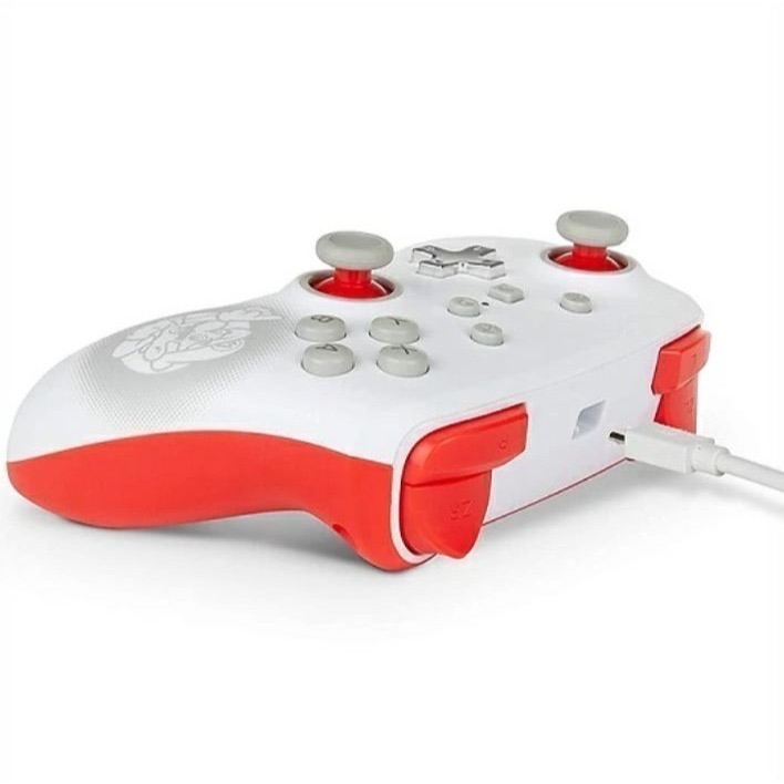 《正版授權》Nintendo Switch任天堂 超級瑪利歐有線控制器(紅白)-細節圖4