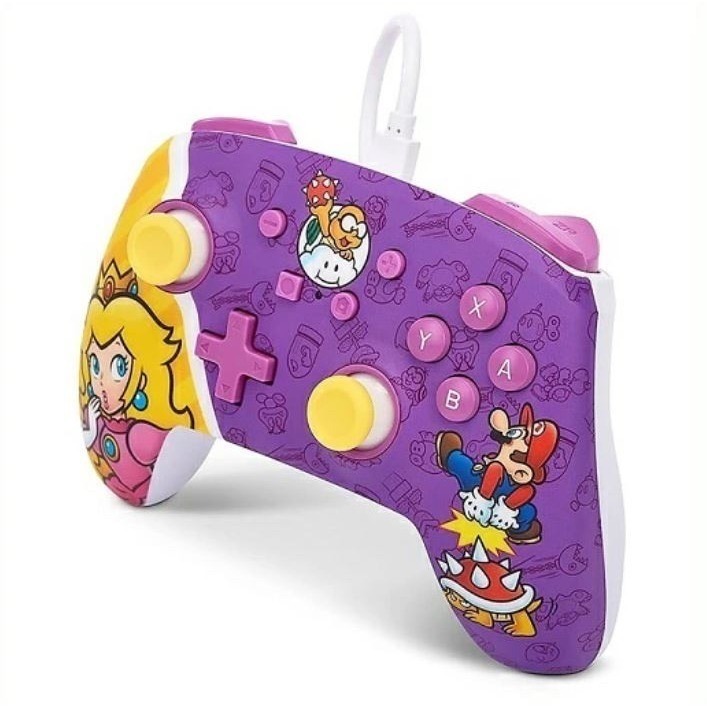 《正版授權》Nintendo Switch任天堂 桃子公主戰鬥有線控制器-細節圖2