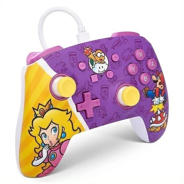 《正版授權》Nintendo Switch任天堂 桃子公主戰鬥有線控制器-細節圖3