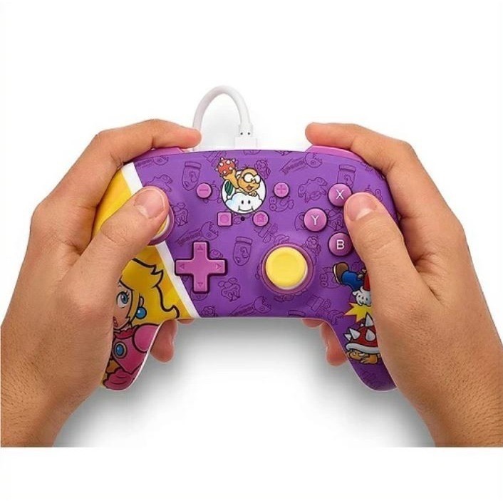 《正版授權》Nintendo Switch任天堂 桃子公主戰鬥有線控制器-細節圖8