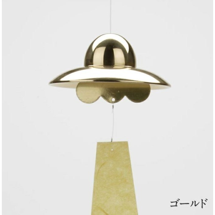 《日本能作》 UFO 手工鑄造黃銅風鈴(共2款)-規格圖4