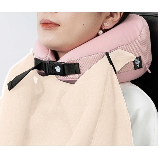 MARY QUANT 記憶綿頸枕 附抽繩袋(共2款)-細節圖7