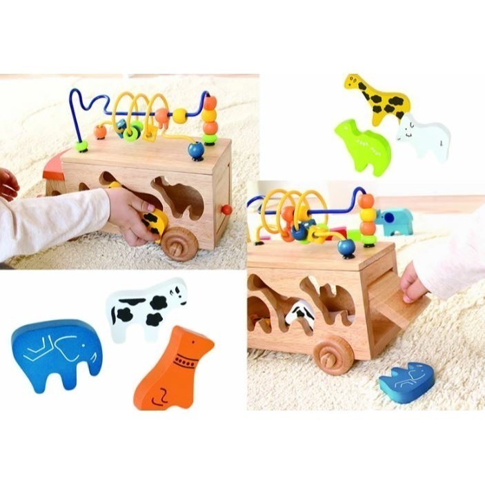 木製積木拖拉車(可印姓名)-細節圖4