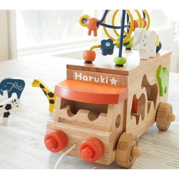 木製積木拖拉車(可印姓名)-細節圖6