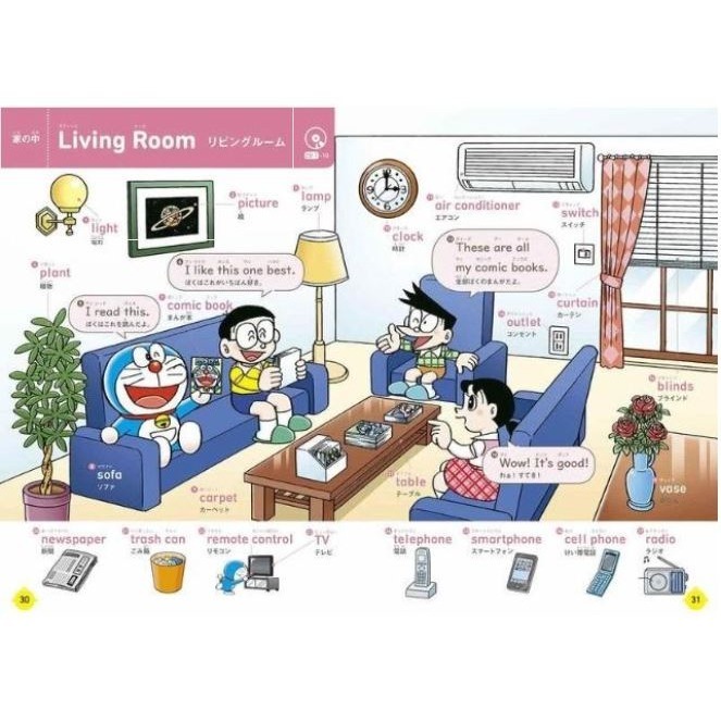 哆啦A夢 第一本英語圖鑑(附點讀筆)-細節圖4