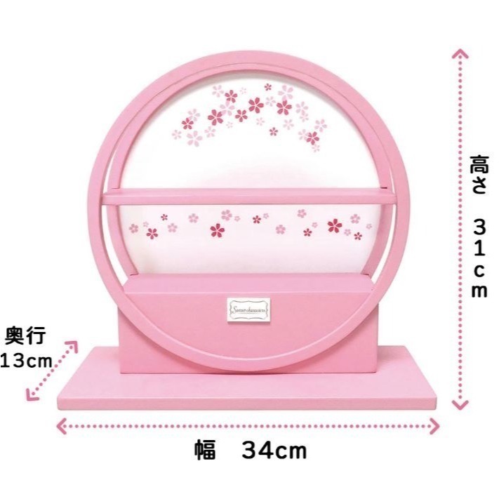 三麗鷗木製雛人偶(粉色)-細節圖8