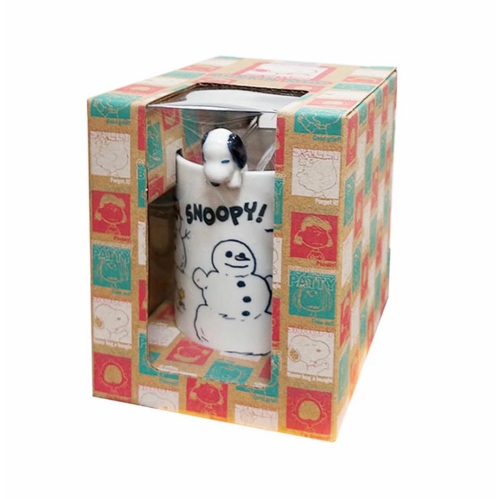 B馬克杯（史努比杯緣子＋餅乾*2）