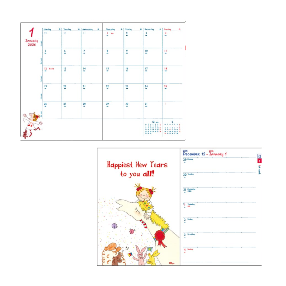 COCO女孩 2026年手帳、日記本(共6款)-細節圖3