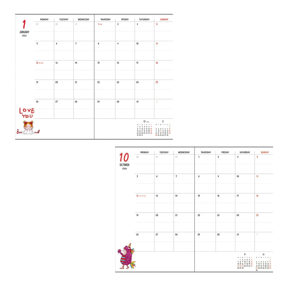 COCO女孩 2026年手帳、日記本(共6款)-細節圖7