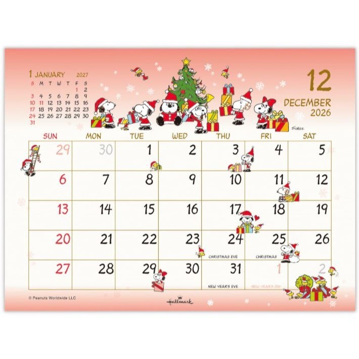 史努比 2026年掛曆/桌曆-細節圖8
