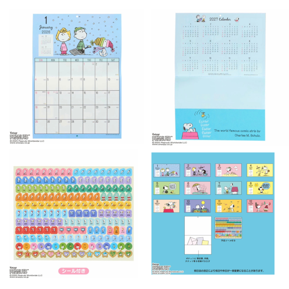 史努比 2026年桌曆/月曆/掛曆/手帳(共11款)-細節圖11