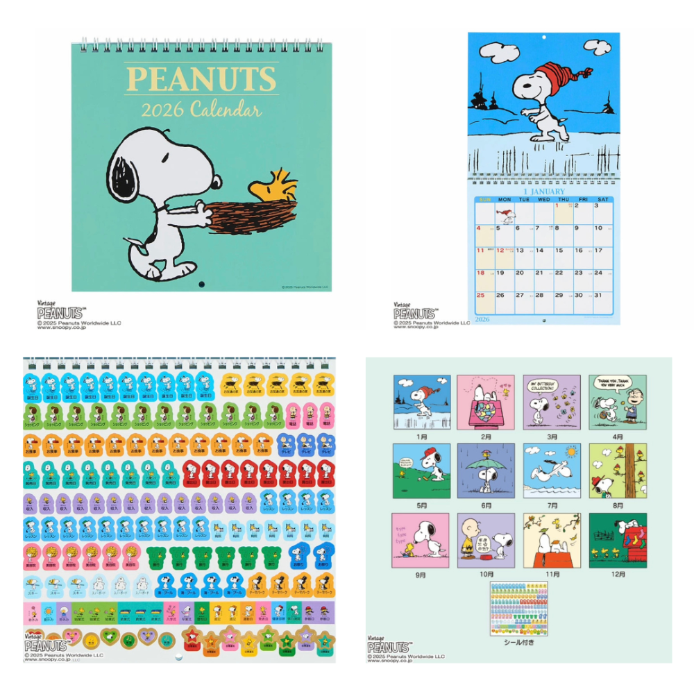 史努比 2026年桌曆/月曆/掛曆/手帳(共11款)-規格圖11