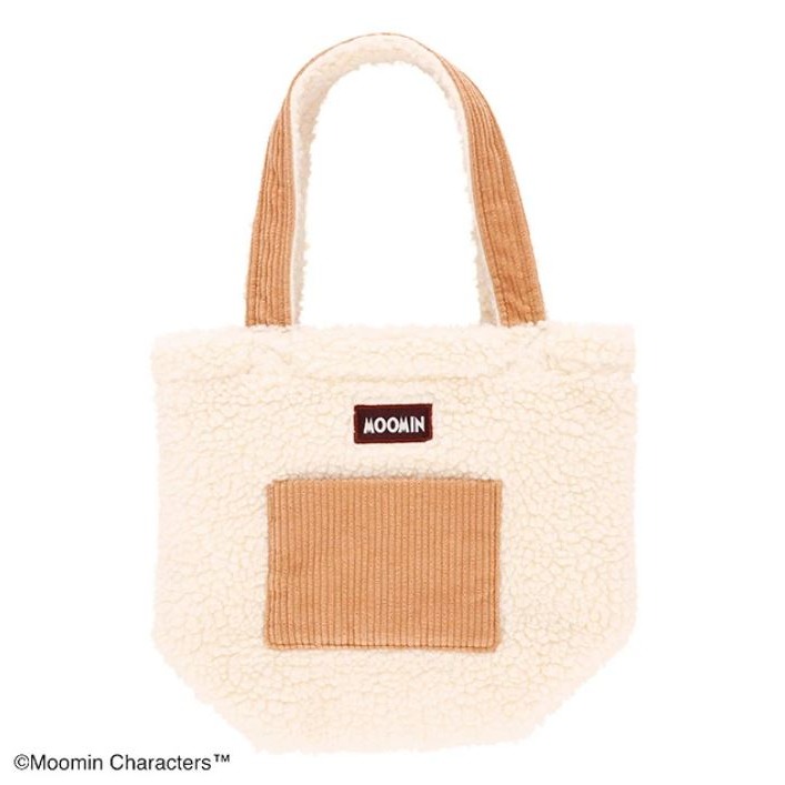 嚕嚕米 燈芯絨手提袋(共2款)-細節圖2