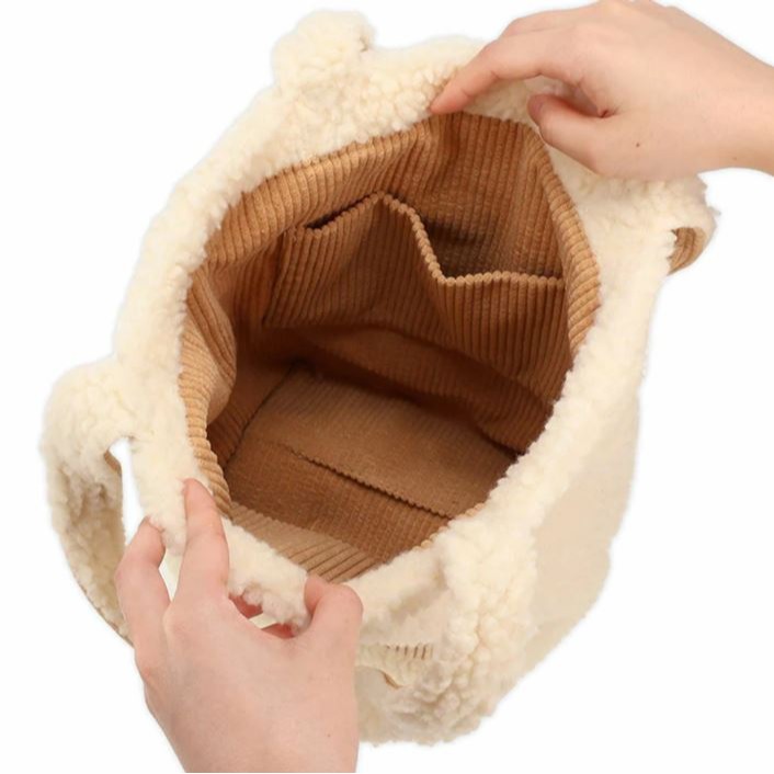 嚕嚕米 燈芯絨手提袋(共2款)-細節圖3